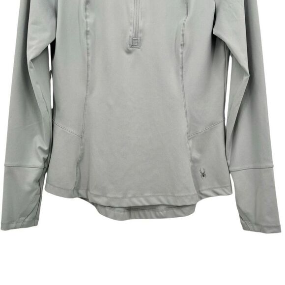 Spyder Ladies Freestyle Half-Zip Pullover Light Gray Size Medium - Picture 5 of 7